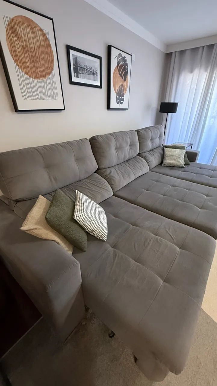 Sofá cinza *Oportunidade - Foto 2