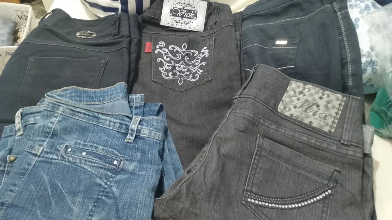 Calça feminina jeans 