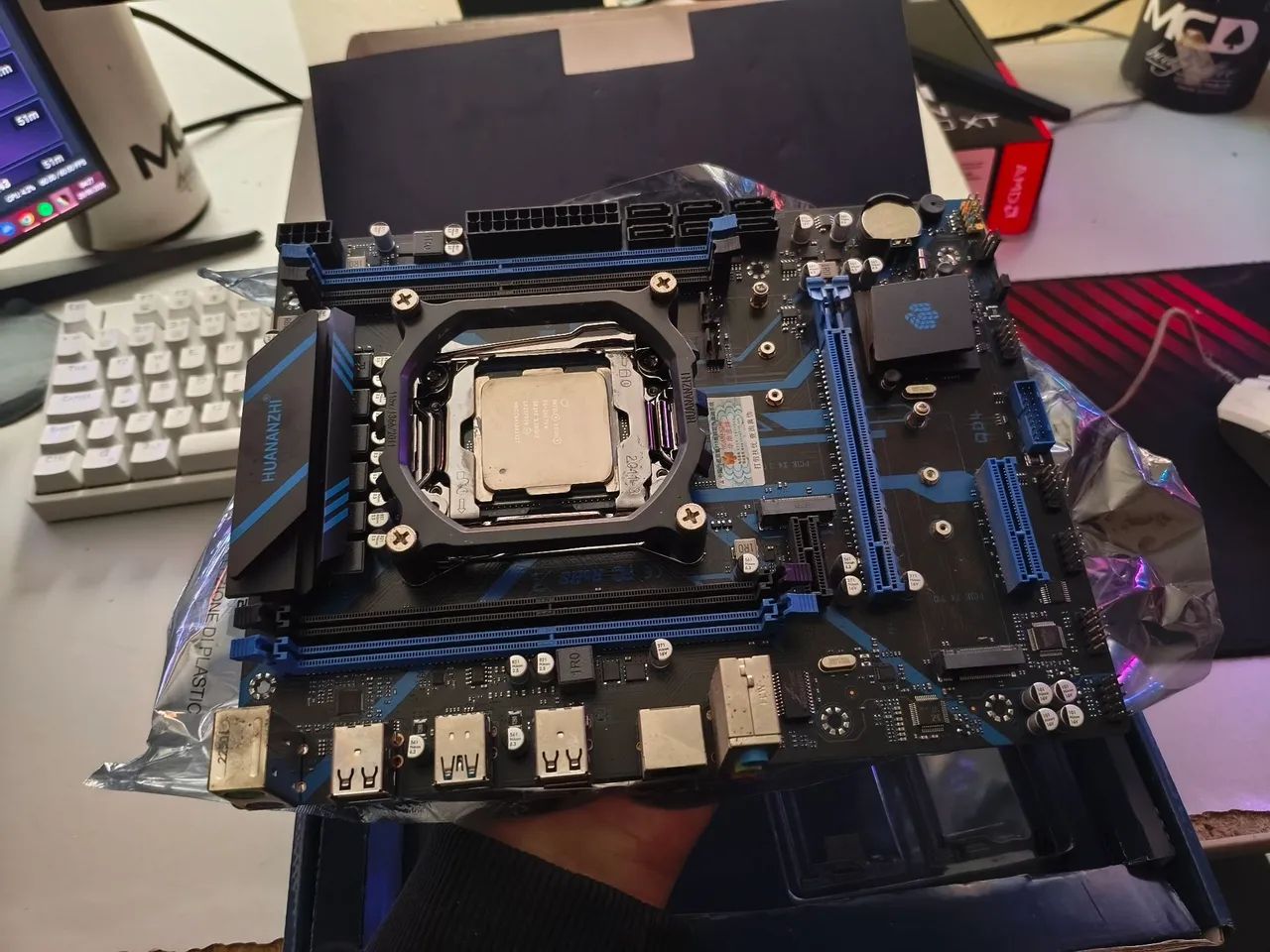 KIT XEON PLACA HUANANZHI X99 + PROCESSADOR INTEL E5-2667 V4 - Foto 2