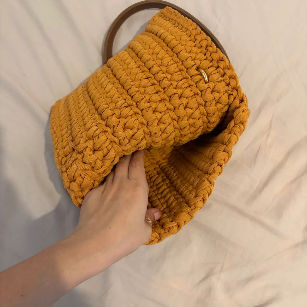 Bolsa de Crochê Média- Mostrada - Foto 4