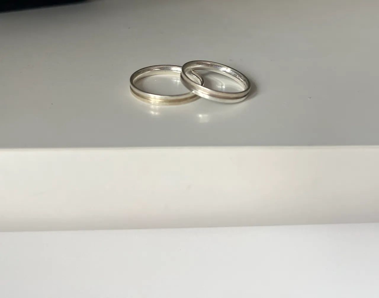 par de alianças, numeração e numeração 17 e 19 - Foto 3