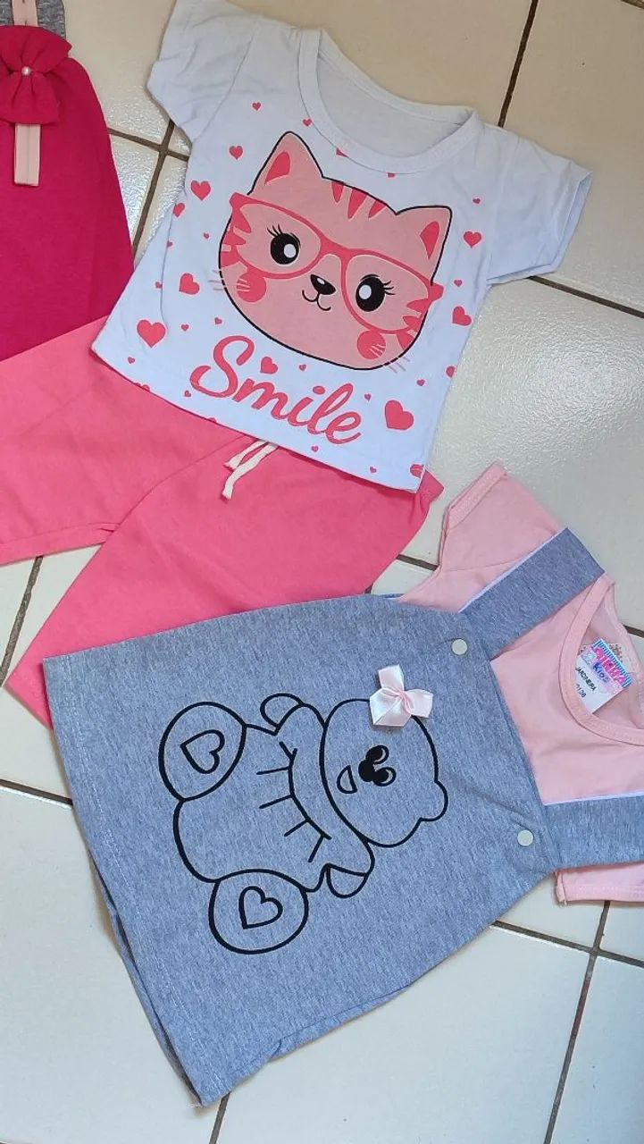 KIT 3 ROUPAS de BEBÊ (até 6 meses)