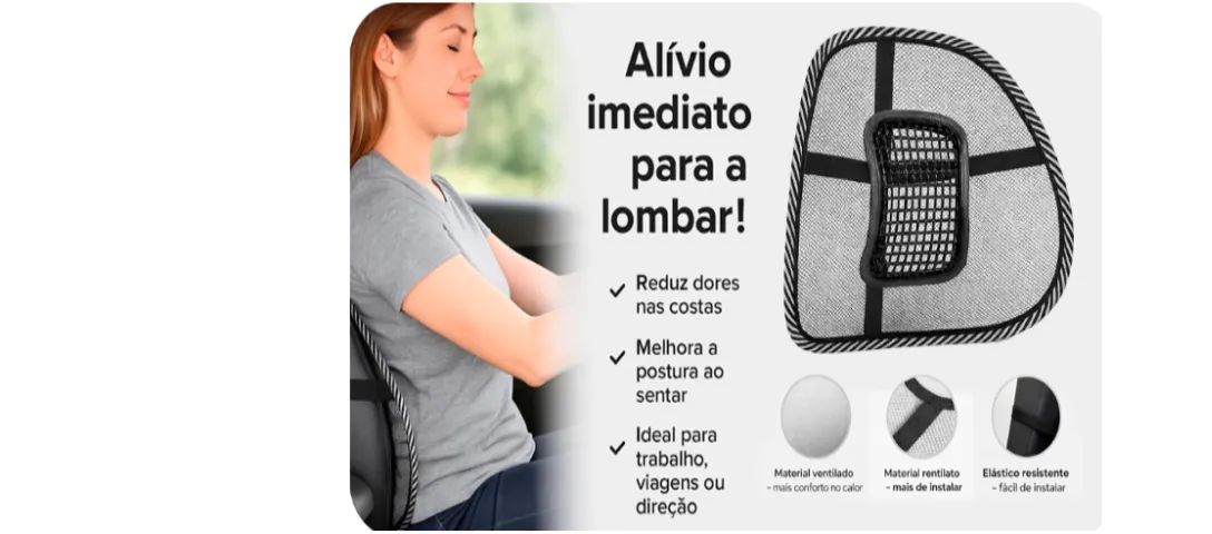 Suporte Lombar Telado - Foto 2