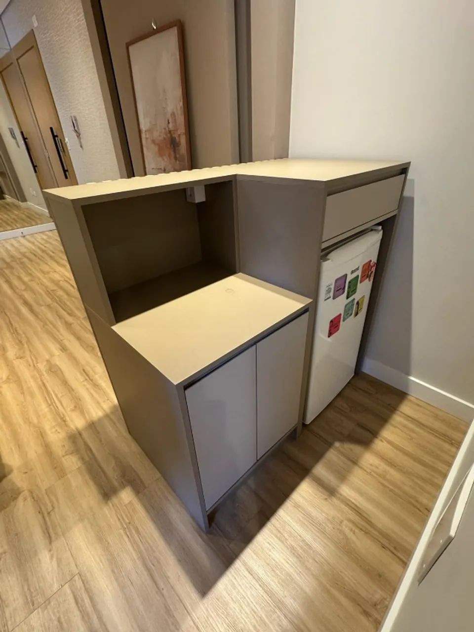 BALCÃO DE ATENDIMENTO MODERNO EM MDF RIPADO - Foto 4