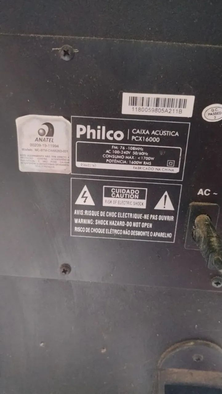 Caixa de som acústica  philco - Foto 3
