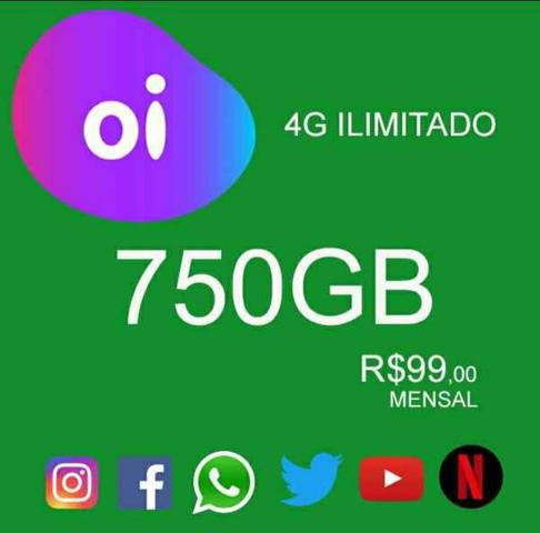 Internet 750 gigas 99.00