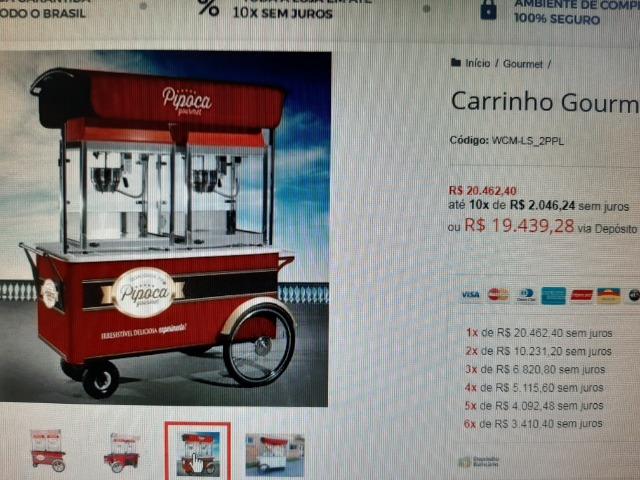 Carrinhos Pipoca Gourmet - Foto 2