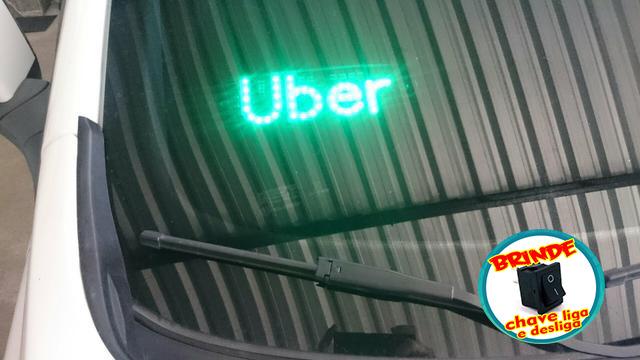 Placa Uber Kit Letreiro Luminoso Led 46 leds 99 pop - Foto 3