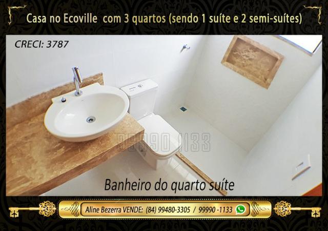 Casa no Ecoville, 3 quartos sendo 1 suíte com closet, lavabo, Etc - Foto 14