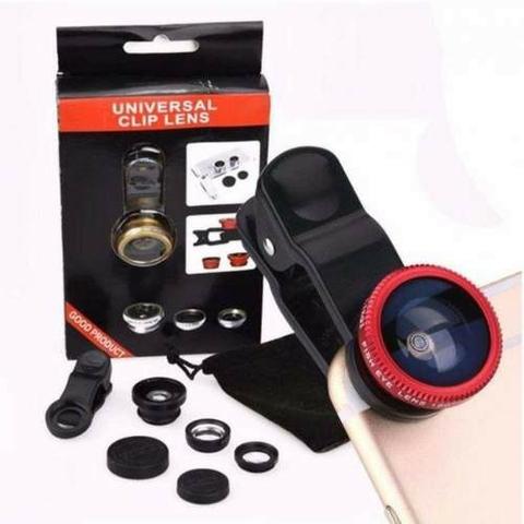 Kit Lentes Celular Lentes 3 Em 1 Universal