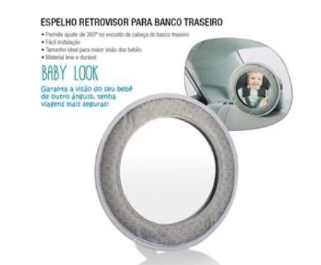 Espelho retrovisor de bebe