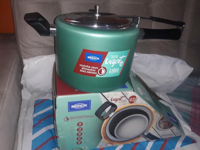 Panela de Pressão Brinox Personalizada 4.5 Litros Nova Zerada na Caixa