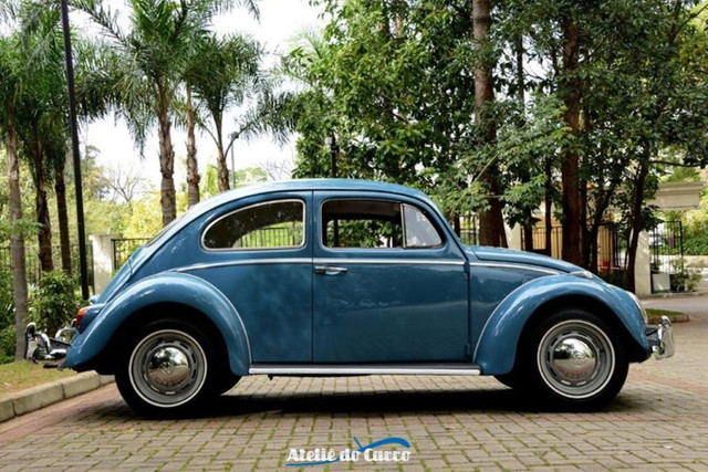 Fusca 1300 1968 Azul Real - Um espetáculo em detalhes! Vale conferir! Ateliê do Carro - Foto 3