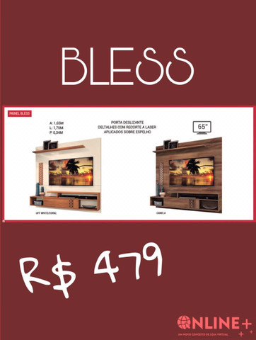 Painéis Bless- porta deslizante- detalhe com recorte a laser sobre o espelho
