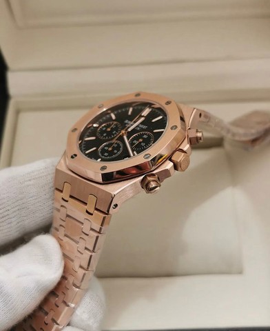 Relógio Audemars Piguet Royal Oak Rose Gold Quartzo Novo - Foto 2