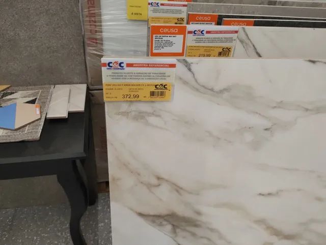 Porcelanato natural eterno borguini white 120x120 ceusa - Foto 3