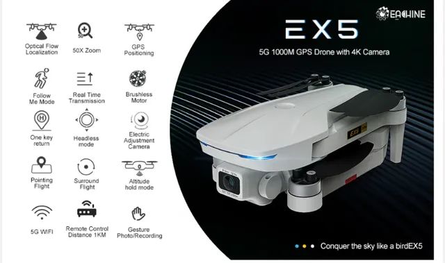 eachine ex5 4k gps drone