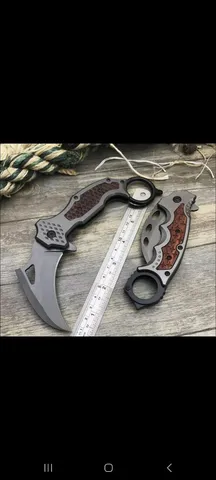 Faca Karambit CS Go 18cm Tática MGJD C/ Bainha Resistente