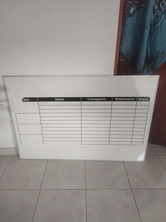 Quadro Branco Magnético para Reuniões - Foto 2