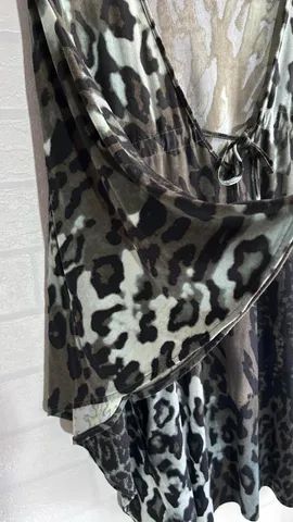 Blusa estampada M.Officer, tam: 2 (G), manga morcego - Foto 2