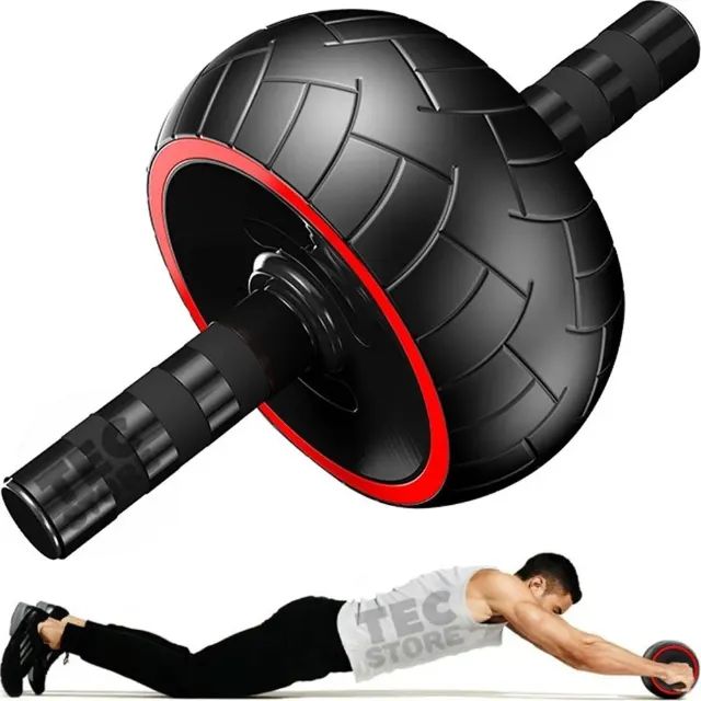 Roda para Treinos Abdominal Robusta + Tapete Para Joelhos