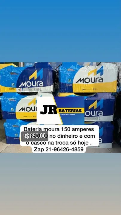 Bateria Moura 150 amperes 
