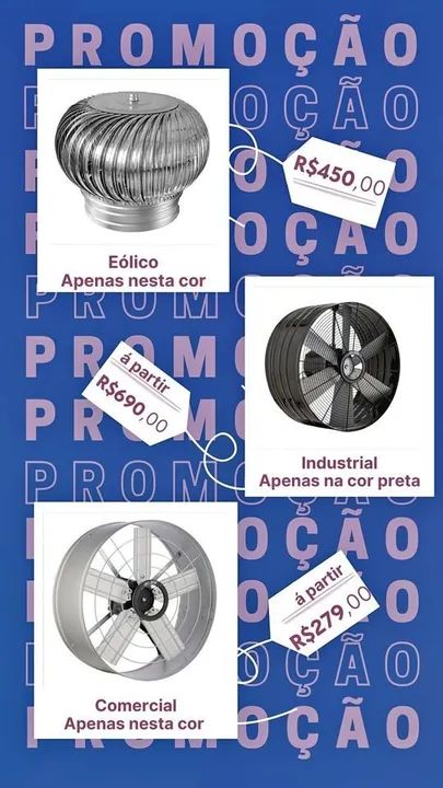 Exaustores- Exaustão residencial ou comercial