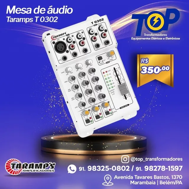 Mesa de Som Taramps T0302
