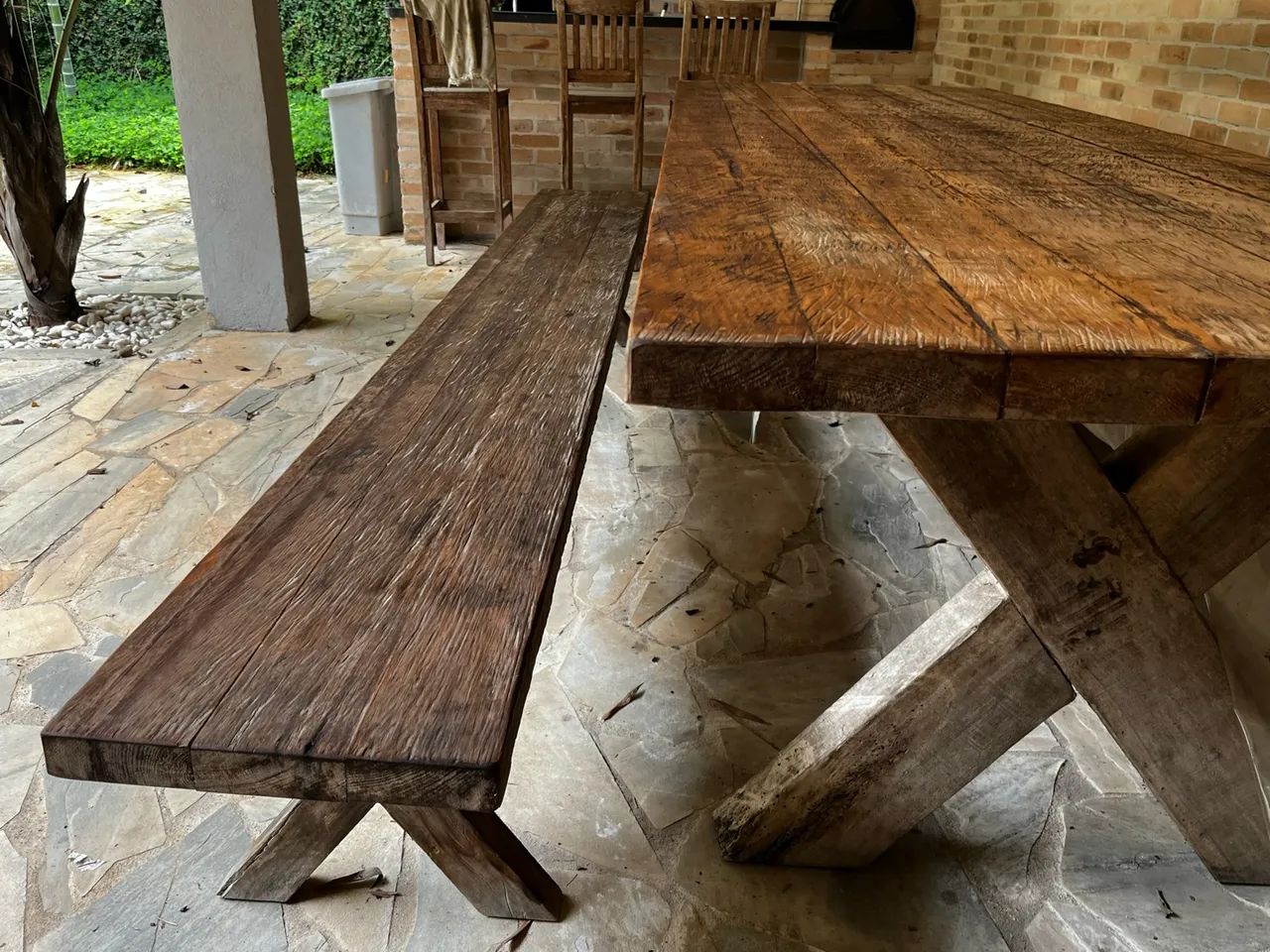 Mesa viga madeira demolição - Foto 2
