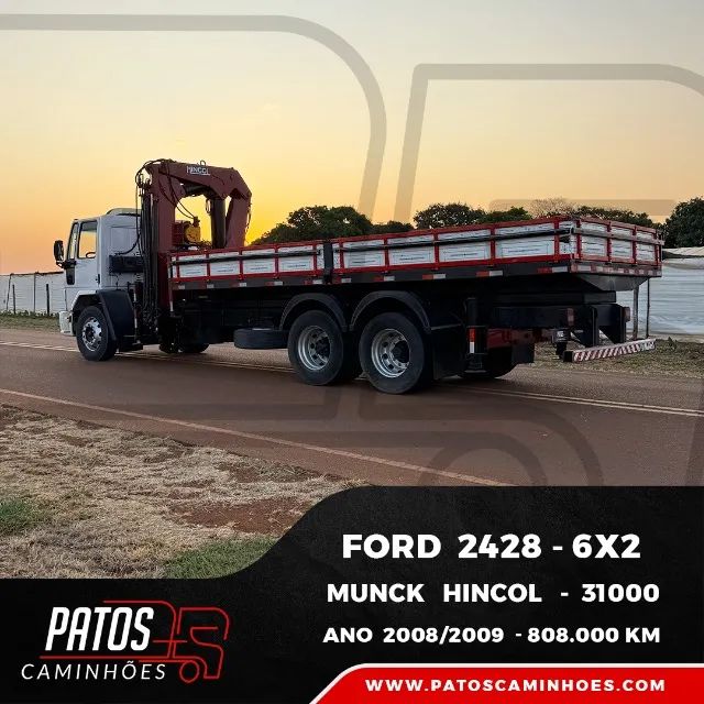 Ford 2428 6x2 Munck Hincol 3100 2008/2009 - Foto 12