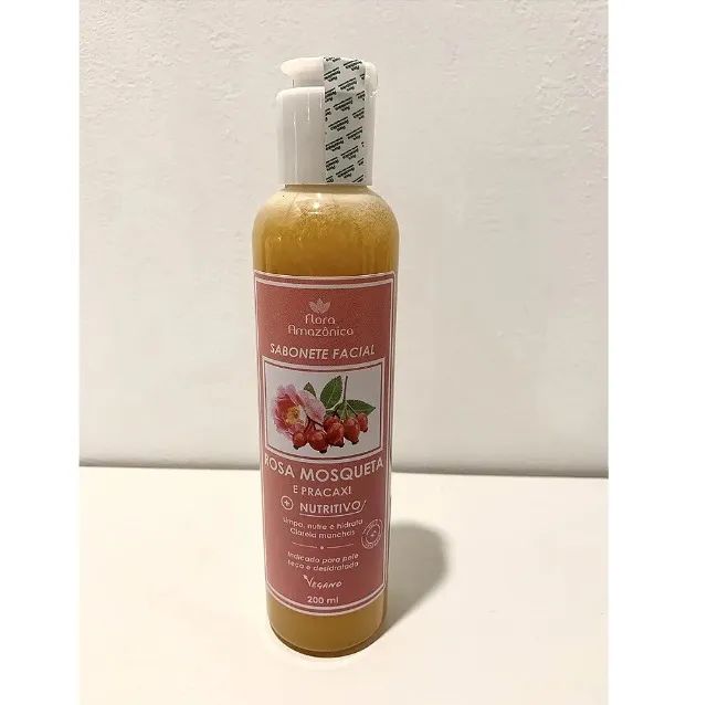 Sabonete Facial Rosa Mosqueta - Vegano 200ml Flora Promoç - Foto 3