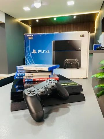 PlayStation 4 com garantia e jogo brinde - a melhor loja da região 