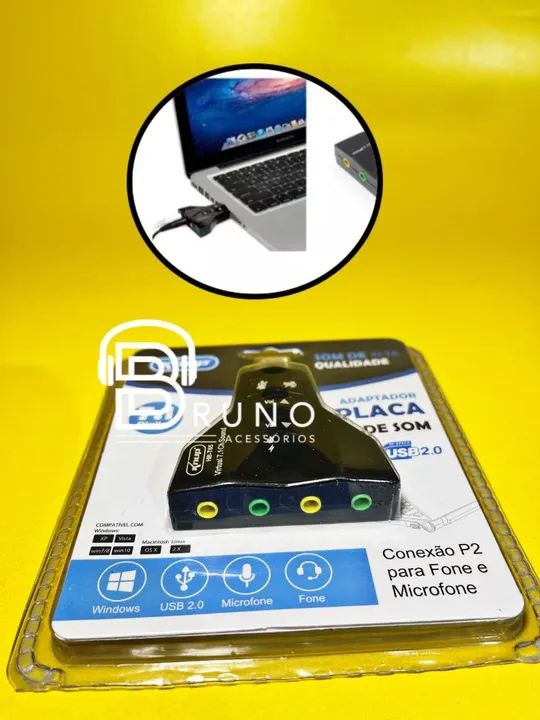 Placa de Som USB 7.1  - Foto 2