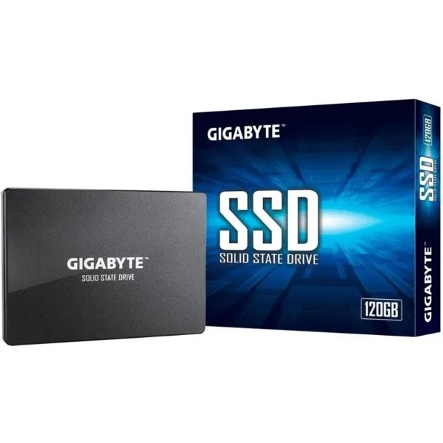 [NOVO] Ssd Gigabyte 120Gb, Sata, Leitura 500Mb/S, Gravação 380Mb/S - Gp-Gstfs31120Gntd