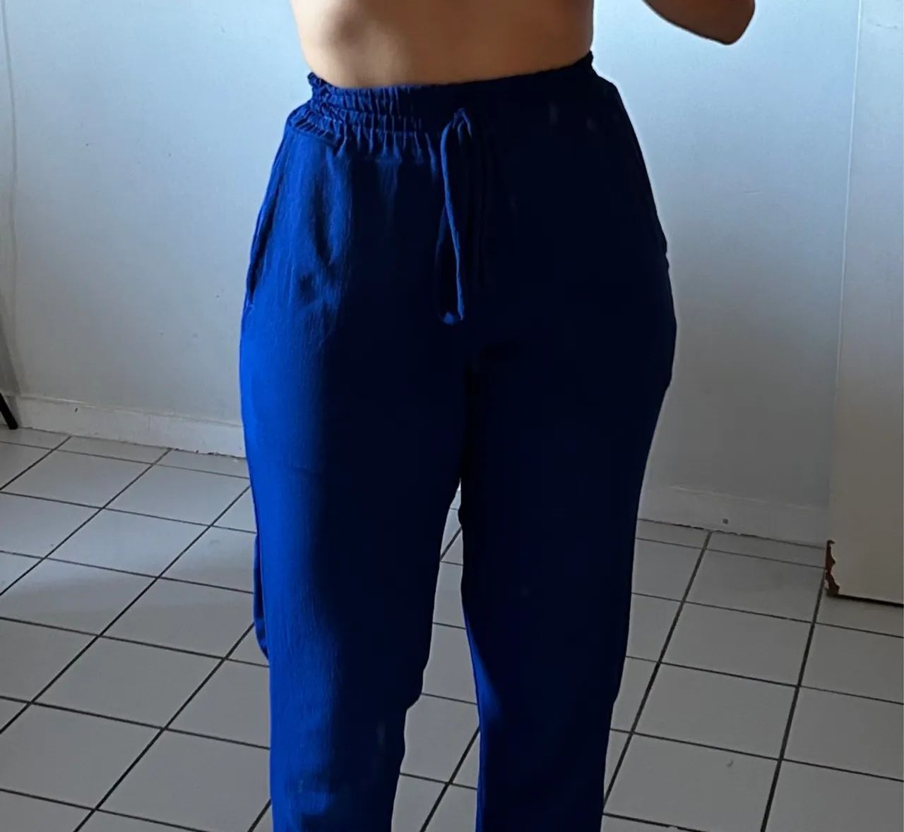 Calça de praia azul  - Foto 3