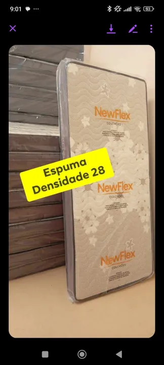 Colchão Solteiro Densidade 28 Novo