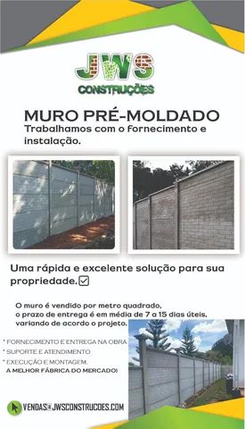 Muro pré-moldado