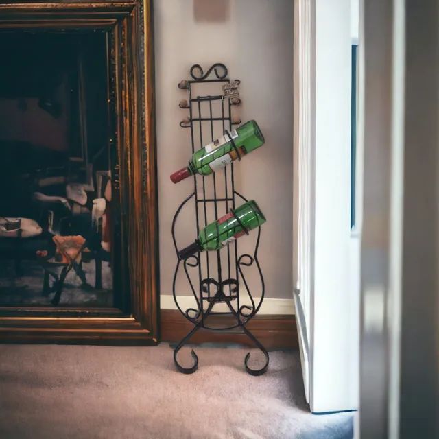 Adega de vinho violão piso 65cm Ferro