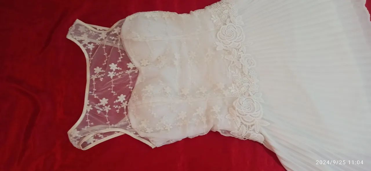Vestido branco curto p - Foto 5
