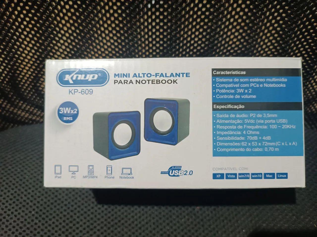 Caixa de Som Knup tv notebook pc - Foto 3