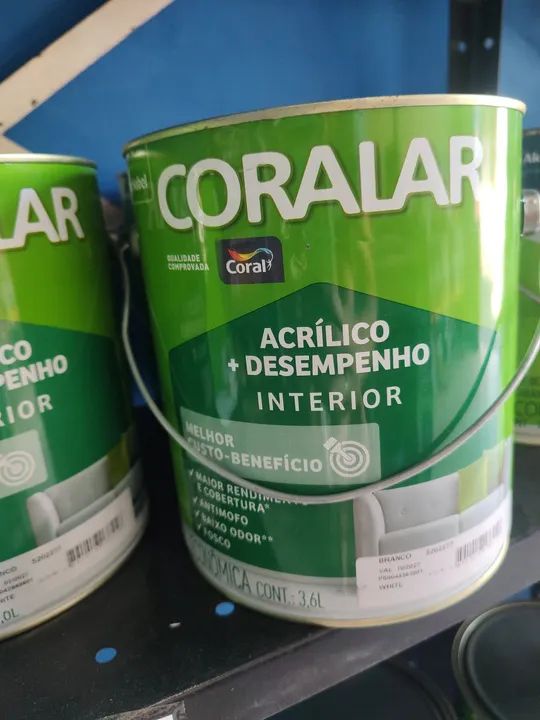 Tinta coral acrílica + desempenho inferior 3,6l  - Foto 4