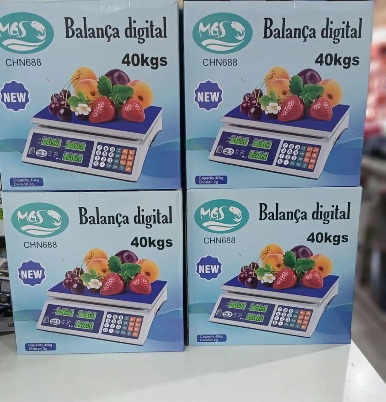 Balança Digital Comercial 40kg - Nova!