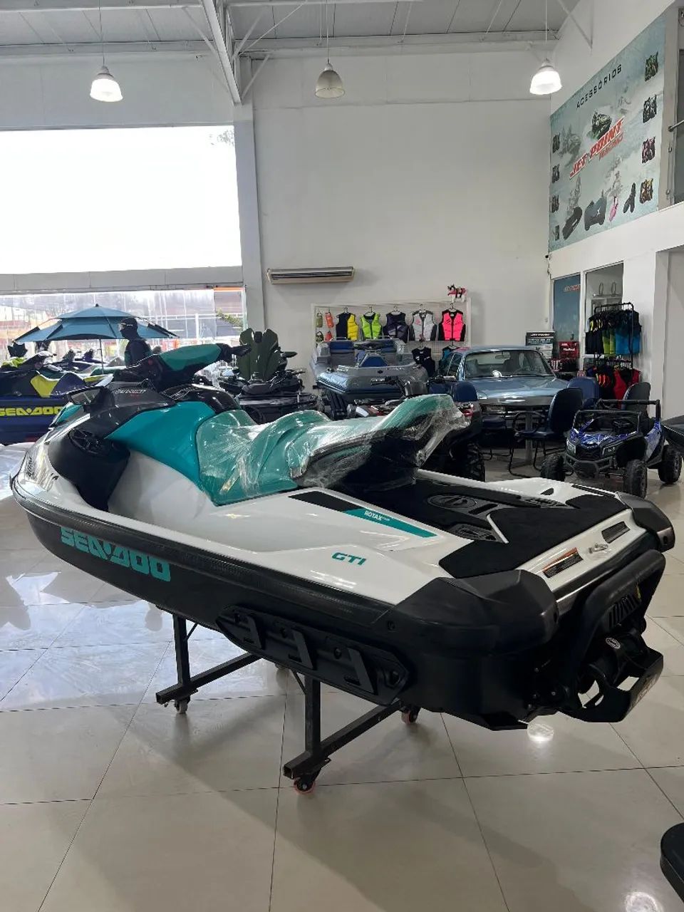JET SKI SEA DOO GTi 130 2023, De Água Doce, Com Som, Muito Novo, Troco, Parcelamos 36x - Foto 12