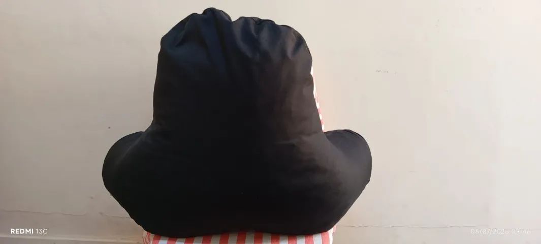 Encosto Sapo Tecido Preto Nefertari - Foto 3