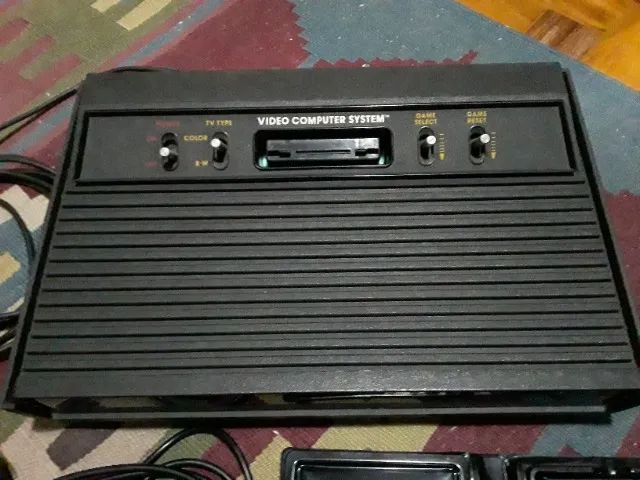 Vídeo Game Atari 2600, Polivox +2 jogos nas caixas e 1 controle Compatível, funcionando, l - Foto 3