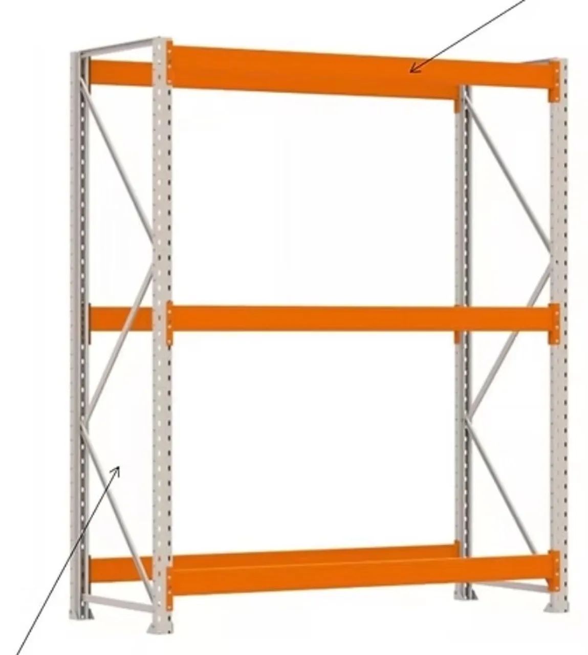 Porta Pallet 2 metros de altura - estrutura porta palete industrial - Organizador