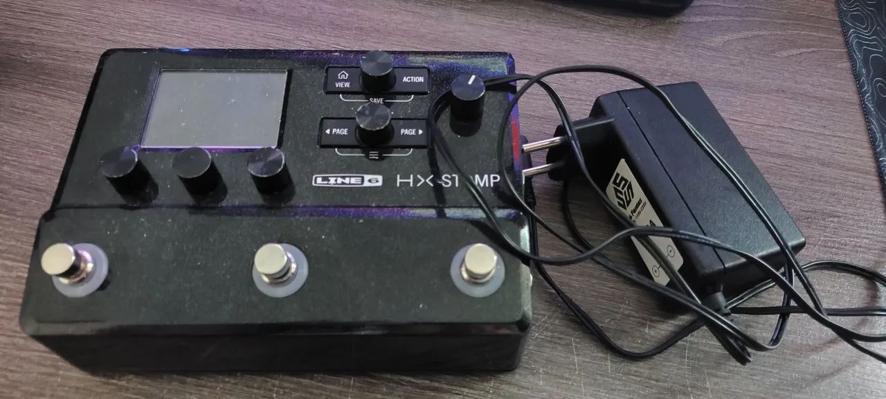HX STOMP LINE 6 + FONTE EXCELENTE ESTADO - Instrumentos musicais
