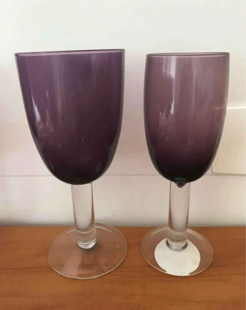 Conjunto 16 Taças de Vidro roxa vinho água champagne 16 taças  - Foto 5