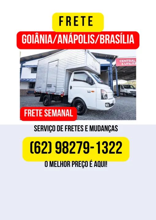 Frete Goânia X Anápolis X Brasília