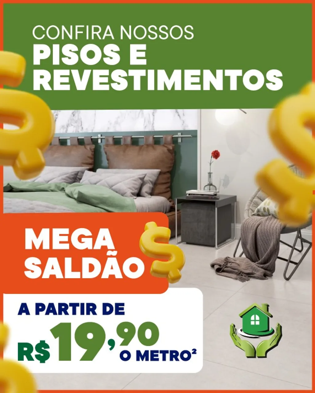 MEGA SALDÃO ... PISOS E REVESTIMENTOS R$19.90m²